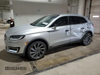2019 Lincoln Nautilus Reserve with VIN 2LMPJ8LP6KBL32092, listed as a Copart auction lot 57497275 with 92,990 mi miles and Salvage title. Bid and sale history available at DreamBid. Image 1.