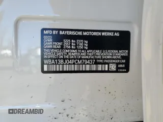 2023 BMW 5 Series 530i xDrive z VIN WBA13BJ04PCM79437, wystawiony jako Copart lot #46671715 z przebiegiem Nie podano mil oraz Szkoda całkowita • Salvage title. Historia ofert i sprzedaży dostępna na DreamBid. Obrazek 14.