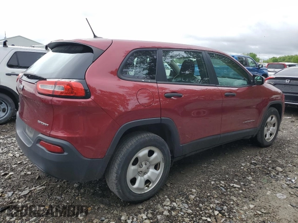 2015 Jeep Cherokee Sport z VIN 1C4PJMAB7FW660058, wystawiony jako Copart lot #56705715 z przebiegiem 87 700 mil mil oraz Szkoda całkowita • Salvage title. Historia ofert i sprzedaży dostępna na DreamBid. Obrazek 3.