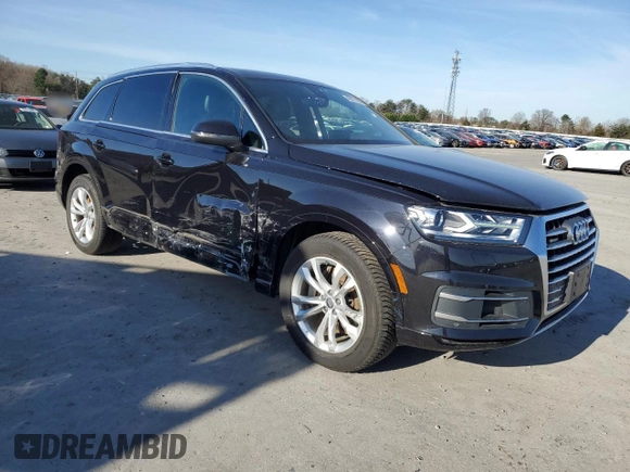 2019 Audi Q7 Premium with VIN WA1AAAF75KD011495, listed as a Copart auction lot 49677355 with 46,460 mi miles and Salvage title. Bid and sale history available at DreamBid. Image 4.