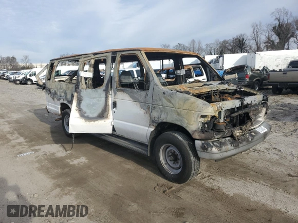 1996 Ford Econoline Wagon Super Custom z VIN 1FBJS31H5THA13695, wystawiony jako Copart lot #42136035 z przebiegiem Nie podano mil oraz Szkody całkowita. Historia ofert i sprzedaży dostępna na DreamBid. Obrazek 4.