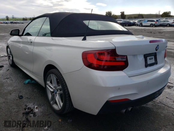 2015 BMW 2 Series 228i with VIN WBA1K5C59FV242748, listed as a Copart auction lot 36973793 with 50,602 mi miles and . Bid and sale history available at carsss.com. Image 2.