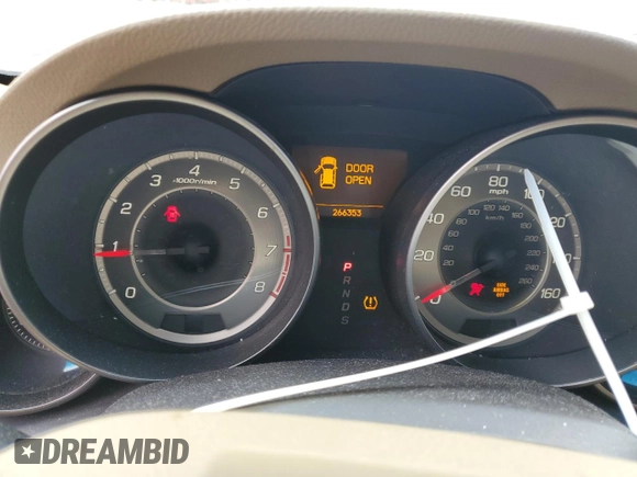 2010 Acura MDX Technology Pkg with VIN 2HNYD2H67AH502605, listed as a Copart auction lot 53177065 with 266,353 mi miles and Salvage Title. Bid and sale history available at carsss.com. Image 9.