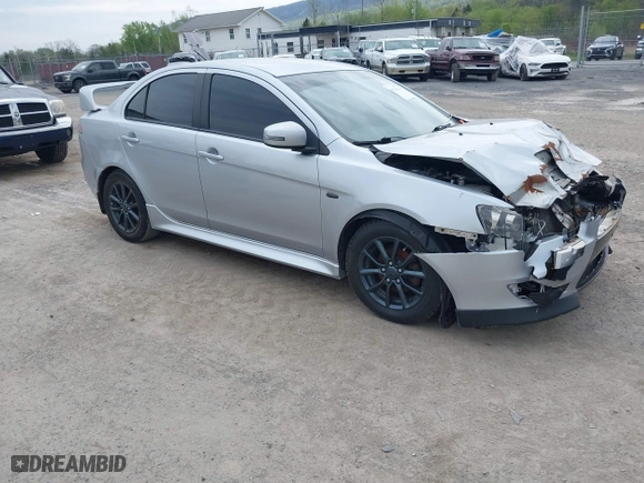 2015 Mitsubishi Lancer ES with VIN JA32U2FU4FU008377, listed as a IAAI auction lot 42124216 with 204,447 mi miles. Bid and sale history available at carsss.com. Image 1.