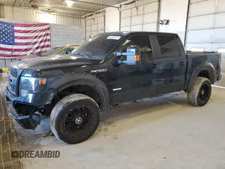 2014 Ford F-150 XL with VIN 1FTFW1ET3EFA61011, listed as a Copart auction lot 46049315 with 169,089 mi miles and Salvage Title. Bid and sale history available at carsss.com. Image 1.