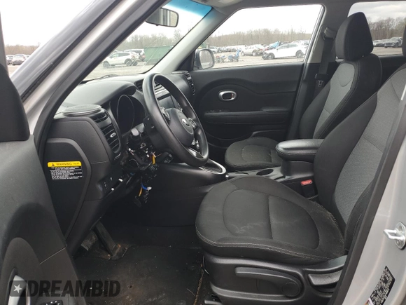 2019 Kia Soul + with VIN KNDJP3A5XK7698879, listed as a Copart auction lot 53384315 with 53,348 mi miles and Salvage Title. Bid and sale history available at carsss.com. Image 7.