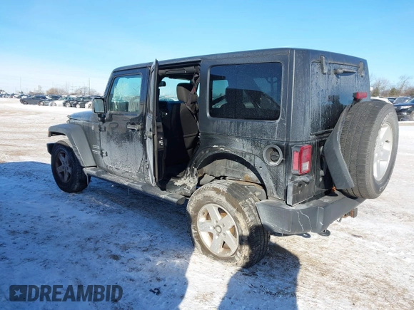 2017 Jeep Wrangler Unlimited Sport with VIN 1C4BJWDG0HL629476, listed as a IAAI auction lot 41408256 with 109,447 mi miles. Bid and sale history available at carsss.com. Image 3.