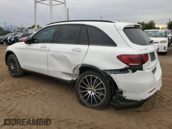 2021 Mercedes-Benz GLC 300 z VIN W1N0G8DB9MV324085, wystawiony jako Copart lot #52031845 z przebiegiem 43 701 mil mil oraz Szkoda całkowita • Salvage title. Historia ofert i sprzedaży dostępna na DreamBid. Obrazek 2.