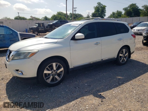 2016 Nissan Pathfinder Platinum with VIN 5N1AR2MN7GC602362, listed as a Copart auction lot 59363205 with 114,020 mi miles and Salvage title. Bid and sale history available at DreamBid. Image 1.