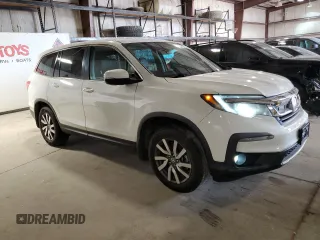 2019 Honda Pilot EX-L with VIN 5FNYF6H51KB050107, listed as a Copart auction lot 60827355 with 71,958 mi miles and Salvage title. Bid and sale history available at DreamBid. Image 4.