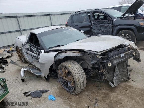 2005 Chevrolet Corvette with VIN 1G1YY24U255114489, listed as a Copart auction lot 44059555 with 96,797 mi miles and Salvage Title. Bid and sale history available at carsss.com. Image 4.