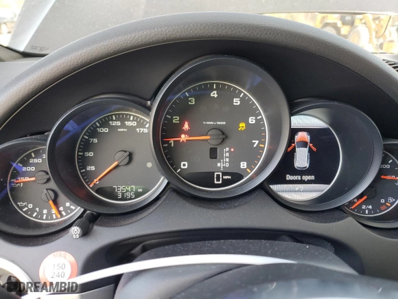 2017 Porsche Cayenne with VIN WP1AA2A2XHKA89815, listed as a Copart auction lot 48192185 with 73,547 mi miles and Salvage Title. Bid and sale history available at carsss.com. Image 9.