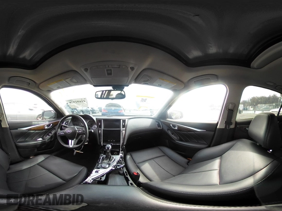 2019 Infiniti Q50 3.0t LUXE with VIN JN1EV7AP9KM518103, listed as a IAAI auction lot 41691978 with 44,517 mi miles. Bid and sale history available at carsss.com. Image 18.
