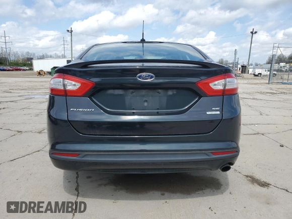 2014 Ford Fusion SE with VIN 3FA6P0HD1ER102076, listed as a Copart auction lot 53571545 with 166,383 mi miles and Clean Title. Bid and sale history available at carsss.com. Image 6.