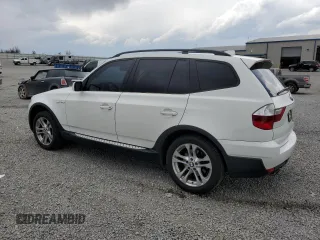 2008 BMW X3 3.0si with VIN WBXPC93468WJ16775, listed as a Copart auction lot 52457185 with 131,275 mi miles and Salvage Title. Bid and sale history available at DreamBid. Image 2.