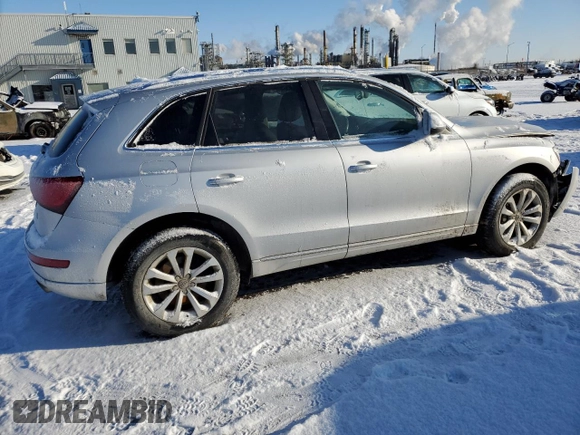 2014 Audi Q5 with VIN WA1LGCFP8EA111969, listed as a Copart auction lot 42185205 with 103,199 mi miles and Salvage title. Bid and sale history available at DreamBid. Image 3.