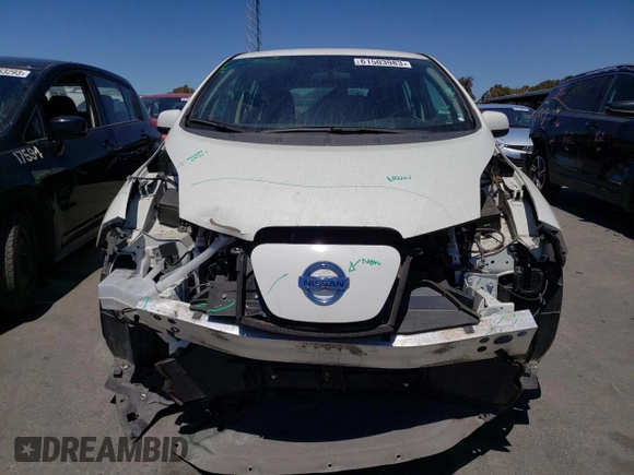 2016 Nissan LEAF S with VIN 1N4BZ0CP2GC314156, listed as a Copart auction lot 61503983 with 44,804 mi miles. Bid and sale history available at carsss.com. Image 5.