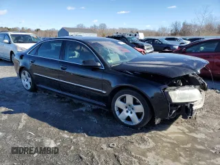 2004 Audi A8 L with VIN WAUML44E64N010995, listed as a Copart auction lot 44119705 with Not Provided miles and Clean Title. Bid and sale history available at carsss.com. Image 4.