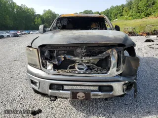 2016 Nissan Titan XD Platinum Reserve with VIN 1N6BA1F27GN503829, listed as a Copart auction lot 65203924 with 0 mi miles and Salvage Title. Bid and sale history available at carsss.com. Image 5.