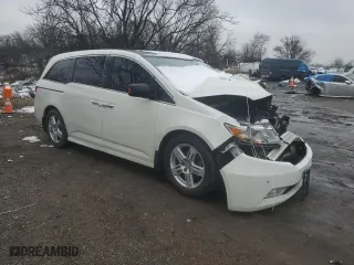 2013 Honda Odyssey Touring with VIN 5FNRL5H96DB091264, listed as a Copart auction lot 44904045 with 0 mi miles and Salvage Title. Bid and sale history available at carsss.com. Image 4.