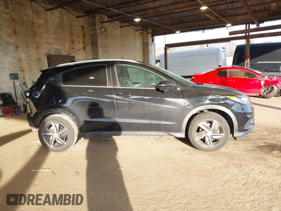 2022 Honda HR-V EX-L with VIN 3CZRU6H75NM705729, listed as a IAAI auction lot 41305988 with 27,789 mi miles. Bid and sale history available at carsss.com. Image 14.