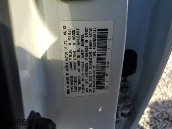 2014 Acura RLX Advance z VIN JH4KC1F90EC007241, wystawiony jako Copart lot #83862984 z przebiegiem 117 150 mil mil oraz Szkoda całkowita • Salvage title. Historia ofert i sprzedaży dostępna na DreamBid. Obrazek 12.