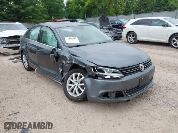 2014 Volkswagen Jetta SE with VIN 3VWD07AJ2EM209176, listed as a IAAI auction lot 42460383 with 172,550 mi miles and . Bid and sale history available at DreamBid. Image 1.