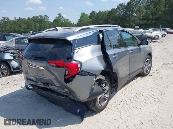 2020 GMC Terrain SLT z VIN 3GKALPEVXLL185114, wystawiony jako IAAI lot #42137871 z przebiegiem 57 704 mil mil oraz . Historia ofert i sprzedaży dostępna na DreamBid. Obrazek 6.