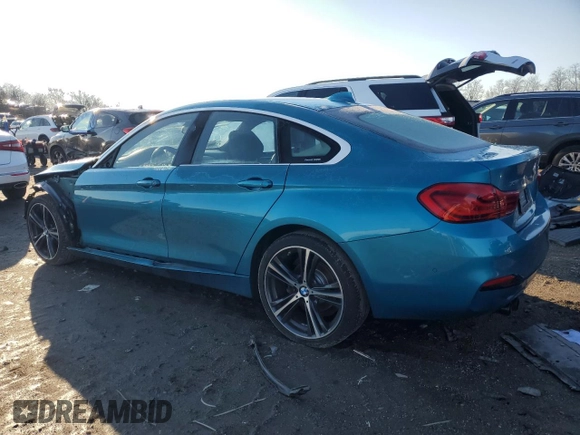 2019 BMW 4 Series 430i xDrive with VIN WBA4J3C58KBL08349, listed as a Copart auction lot 84267764 with 79,670 mi miles and Salvage Title. Bid and sale history available at DreamBid. Image 2.