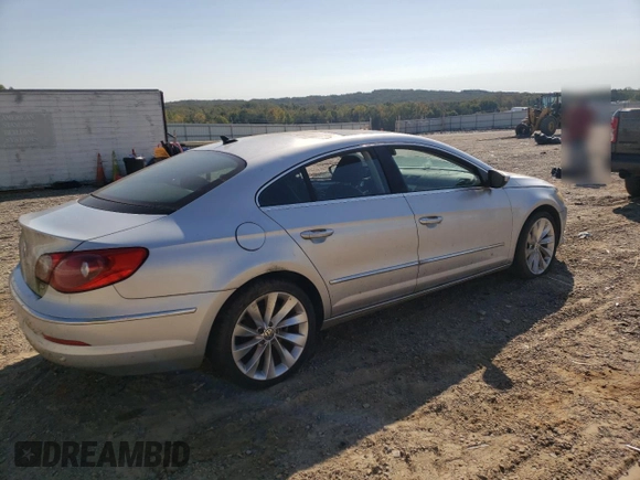 2010 Volkswagen CC with VIN WVWEU7AN9AE564778, listed as a Copart auction lot 43419875 with 166,968 mi miles and Salvage Title. Bid and sale history available at DreamBid. Image 3.