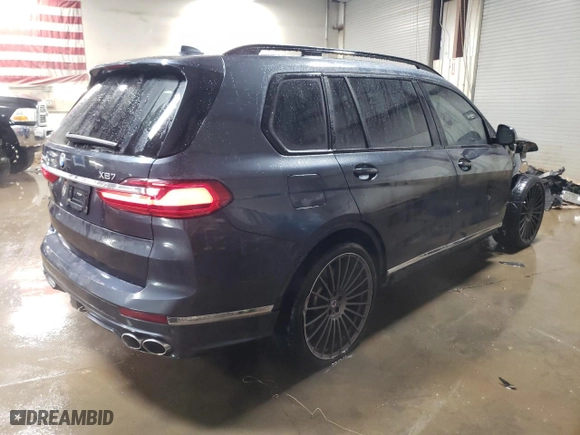 2022 BMW X7 ALPINA XB7 with VIN 5UXCX6C19N9N06296, listed as a Copart auction lot 41566295 with 23,808 mi miles and Salvage Title. Bid and sale history available at carsss.com. Image 3.