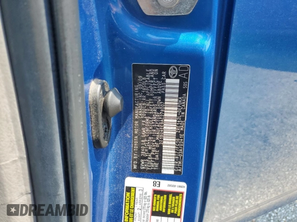2010 Toyota Corolla with VIN 2T1BU4EE9AC278007, listed as a Copart auction lot 61916534 with 141,922 mi miles and Salvage Title. Bid and sale history available at DreamBid. Image 14.