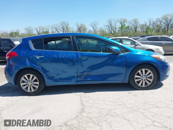 2015 Kia Forte EX with VIN KNAFX5A85F5292051, listed as a IAAI auction lot 41475644 with 155,771 mi miles and . Bid and sale history available at carsss.com. Image 13.