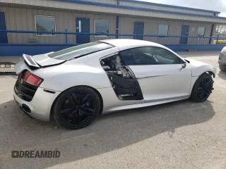 2012 Audi R8 V10 with VIN WUAENAFG0CN000740, listed as a Copart auction lot 47002395 with 60,873 mi miles and Salvage Title. Bid and sale history available at DreamBid. Image 3.