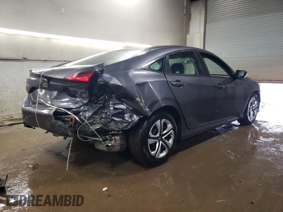 2016 Honda Civic Sedan LX with VIN 19XFC2F53GE027498, listed as a Copart auction lot 46607055 with 146,607 mi miles and Salvage Title. Bid and sale history available at carsss.com. Image 3.