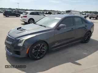 2017 Cadillac ATS-V with VIN 1G6AN5RY8H0188681, listed as a Copart auction lot 68009144 with 54,029 mi miles and Clean Title. Bid and sale history available at carsss.com. Image 1.