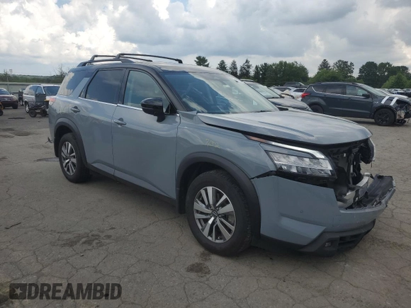 2022 Nissan Pathfinder SL with VIN 5N1DR3CC3NC205330, listed as a Copart auction lot 64749205 with 38,059 mi miles and Salvage title. Bid and sale history available at DreamBid. Image 4.