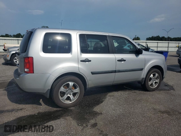 2012 Honda Pilot LX with VIN 5FNYF3H28CB005705, listed as a Copart auction lot 60687955 with 212,315 mi miles and Salvage title. Bid and sale history available at DreamBid. Image 3.