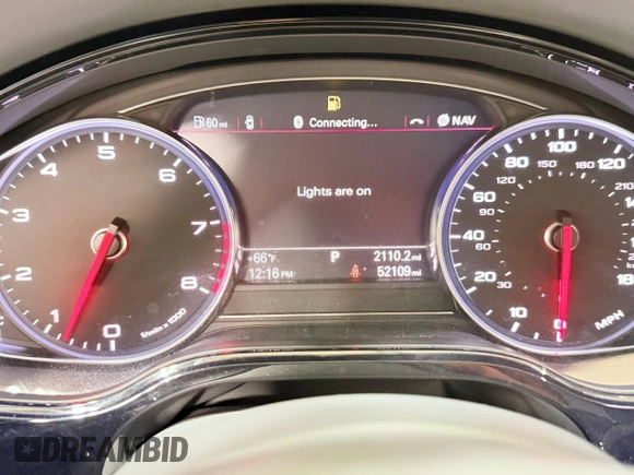 2012 Audi A8 L with VIN WAURVAFD1CN017810, listed as a Copart auction lot 55143005 with 52,109 mi miles and Clean Title. Bid and sale history available at carsss.com. Image 8.