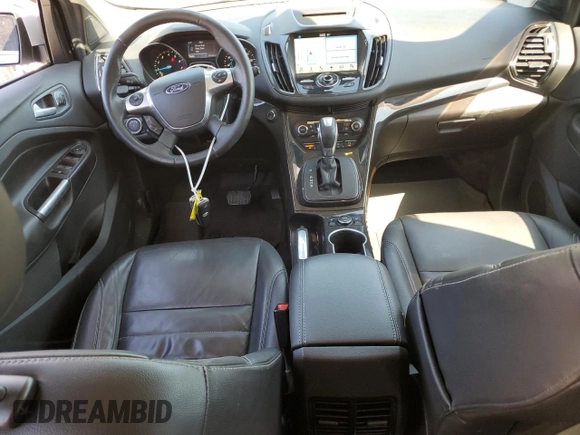 2016 Ford Escape Titanium with VIN 1FMCU9J98GUC00707, listed as a Copart auction lot 54197425 with 95,568 mi miles and Salvage Title. Bid and sale history available at DreamBid. Image 8.
