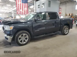 2019 Ram 1500 Big Horn with VIN 1C6SRFFT3KN874195, listed as a Copart auction lot 59553325 with 85,101 mi miles and Salvage title. Bid and sale history available at DreamBid. Image 1.