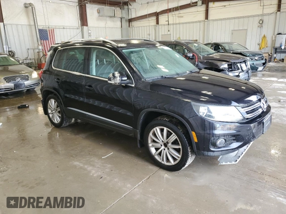 2013 Volkswagen Tiguan S with VIN WVGAV3AX1DW602083, listed as a Copart auction lot 57977515 with 114,375 mi miles and Clean title. Bid and sale history available at DreamBid. Image 4.