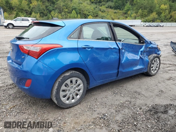 2017 Hyundai Elantra GT with VIN KMHD35LH6HU377018, listed as a Copart auction lot 72765934 with 67,883 mi miles and Salvage Title. Bid and sale history available at carsss.com. Image 3.