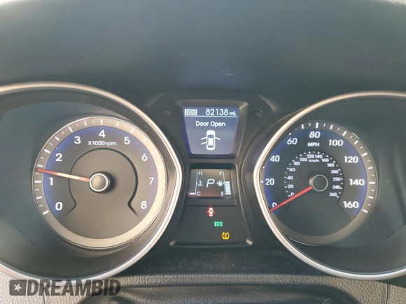 2013 Hyundai Elantra GT with VIN KMHD35LE0DU133557, listed as a Copart auction lot 82299033 with 82,138 mi miles and Salvage Title. Bid and sale history available at carsss.com. Image 9.
