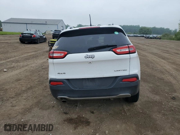 2016 Jeep Cherokee Limited with VIN 1C4PJMDB9GW244574, listed as a Copart auction lot 59346415 with 140,305 mi miles and Salvage title. Bid and sale history available at DreamBid. Image 6.