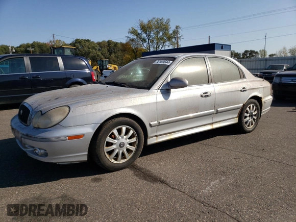 2003 Hyundai Sonata GLS with VIN KMHWF35H23A871372, listed as a Copart auction lot 76199644 with 164,094 mi miles and Clean Title. Bid and sale history available at carsss.com. Image 1.
