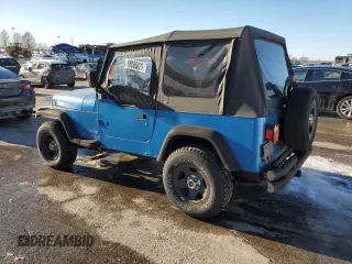1995 Jeep Wrangler S with VIN 1J4FY19P0SP210031, listed as a Copart auction lot 88065825 with 279,604 mi miles and Salvage Title. Bid and sale history available at carsss.com. Image 2.