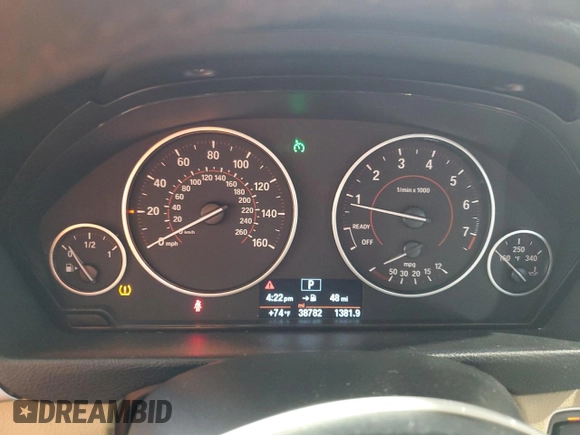 2018 BMW 3 Series 330i with VIN WBA8B9G56JNU98063, listed as a Copart auction lot 48202215 with 38,782 mi miles and Salvage title. Bid and sale history available at DreamBid. Image 9.