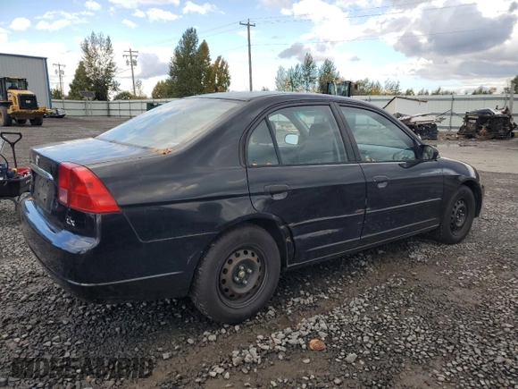 2001 Honda Civic LX with VIN JHMES15561S001328, listed as a Copart auction lot 76742434 with 170,968 mi miles and Clean Title. Bid and sale history available at carsss.com. Image 3.
