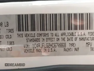 2017 Jeep Grand Cherokee Trailhawk with VIN 1C4RJFLG2HC670868, listed as a IAAI auction lot 42711041 with 129,465 mi miles and . Bid and sale history available at DreamBid. Image 9.